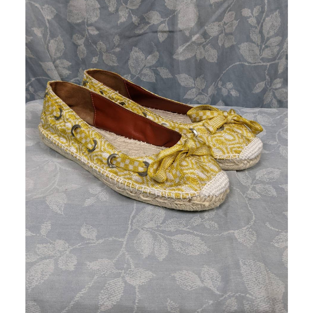 Missoni *Authentic* Yellow Woven Espadrilles Sz 8